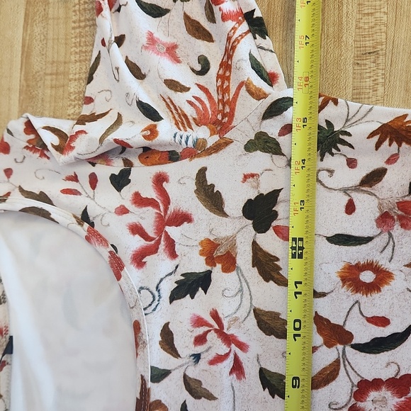 PERUVIAN COLLECTION Floral Bird Midi Dress, size S - Picture 11 of 14